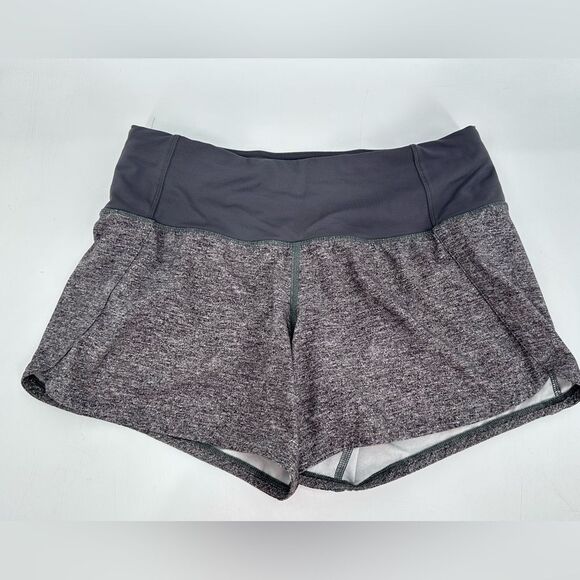 Lululemon Run Times Short II *4" Heather Lux Multi Black / Black (First Release) - Picture 4 of 8